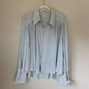 NEW W/O Tags: Free People Striped Blouse
